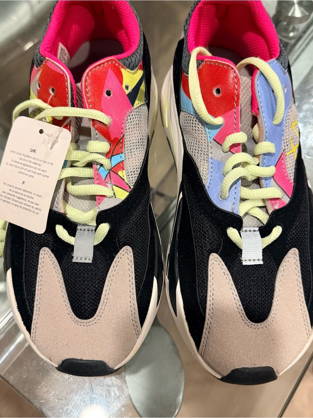 Adidas Multicolor Black Pink & Beige Low-Top Sneakers